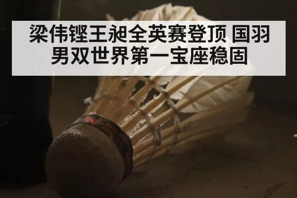 梁伟铿王昶全英赛登顶 国羽男双世界第一宝座稳固